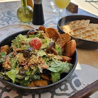 Caesar salad at Seashells Healthy Living in Limassol