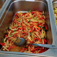 Saltado de pimentón at Loving Hut - Jiron Carabaya in Lima