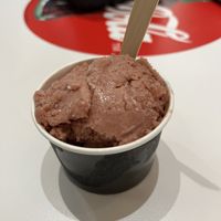 Blackberry sorbett  at Moo's Gourmet Ice Cream in Jackson