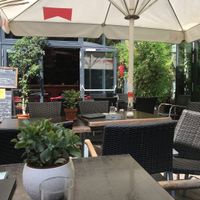 Nice outdoor seating ! at Café Barbakane in Leipzig