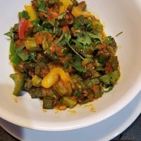 Okra dish at Kabob Guys in Mc Allen