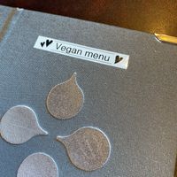 Vegan menu  at The Bicycle Thief in Christchurch