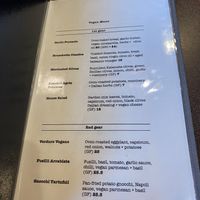 Menu July 2024  at The Bicycle Thief in Christchurch