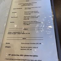 Menu July 2024  at The Bicycle Thief in Christchurch