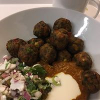 Vegetable balls - vegan dish at IKEA in Gentofte