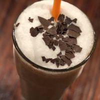 Choc Caramel Craving - Premium Shake with Almond Milk ❤️  at San Churro in Shailer Park