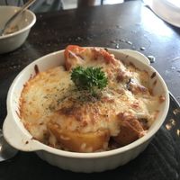 Curry cheese baked rice, highly recommended! The rice is not too hard or too soggy, it’s just perfect!  at Simply Leafy in Penang