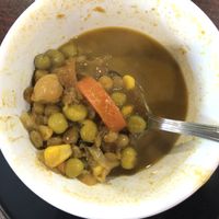 Curry soup at Tivoni Vegan Kitchen & Bakery in Lancaster