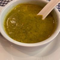 spinach soup at Swadishta - Kurfürstenstr in Berlin