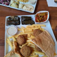 Falafel option with fries at Paradis du Liban in Norrkoping