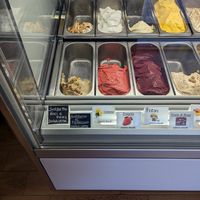 Vegan flavors at Gelateria Fancello in Dorgali