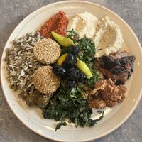 Vegan Stuff plate  at Tabbouli Street in Stockholm