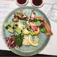 11 pieces sushi at Tokyo Diner in Stockholm