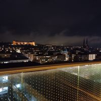 Views from the balcony at Miss Voon in Uppsala