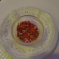 Mouth refresher (comes with the bill) at Royal Spice in Lisbon