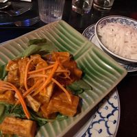 Deep fried tofu with noddles  at Ban Thai in Reykjavik