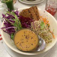dragon bowl with tempeh at Aux Vivres - St Laurent in Montreal