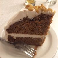 Incredible carrot cake at Aux Vivres - St Laurent in Montreal