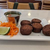 Falafel at Aux Vivres - St Laurent in Montreal