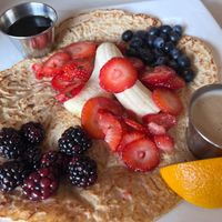 Golden Pancakes  at Aux Vivres - St Laurent in Montreal