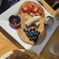 Golden Pancakes  at Aux Vivres - St Laurent in Montreal