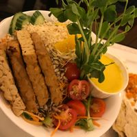 Californian salad with tempeh!  at Aux Vivres - St Laurent in Montreal