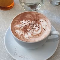 Best vegan hot chocolate in Montreal!   at Aux Vivres - St Laurent in Montreal