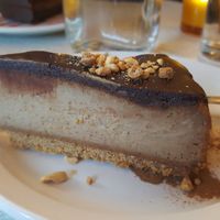 Chocolate and peanut cheesecake at Aux Vivres - St Laurent in Montreal