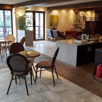 Interior of location - second floor at Doco - City Farm House Cafe in Busan