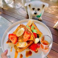 french toast 💕 IG @fluffybenben at I Am Vegan Babe in Canggu