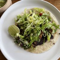 Vegan beef tacos   at I Am Vegan Babe in Canggu