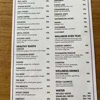 Drinks menu   at I Am Vegan Babe in Canggu