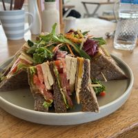 Club sandwich (a bit too much bread)  at I Am Vegan Babe in Canggu