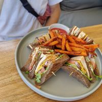 Club sandwich at I Am Vegan Babe in Canggu