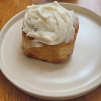 Classic cinnamon roll at I Am Vegan Babe in Canggu