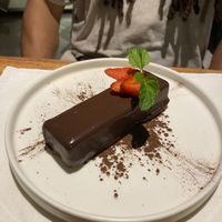 Vegan twix bar (more like a cheesecake but still delicious)  at I Am Vegan Babe in Canggu