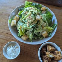 Caesar salad at I Am Vegan Babe in Canggu