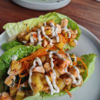 Small bite Shrimp at I Am Vegan Babe in Canggu