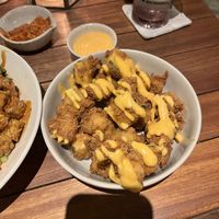 Tempura popcorn  at I Am Vegan Babe in Canggu