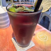 Purple drink  at I Am Vegan Babe in Canggu