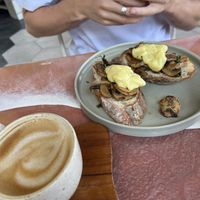 Cheesy Mushroom Small Bite   at I Am Vegan Babe in Canggu