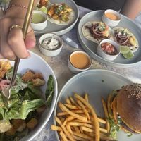 Tacos, ceaser salad and the double cheese burger   at I Am Vegan Babe in Canggu