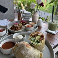 Bbq Chicken wrap   at I Am Vegan Babe in Canggu