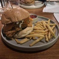 One of their delicious burgers at I Am Vegan Babe in Canggu