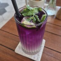 Purple line at I Am Vegan Babe in Canggu