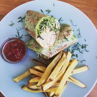 Tuna wrap at I Am Vegan Babe in Canggu