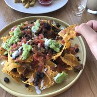 Delicious nachos with vegan cheese! The best food ever! at I Am Vegan Babe in Canggu