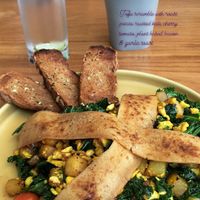 Tofu scramble breakfast  at I Am Vegan Babe in Canggu