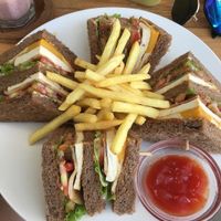Club sandwich at I Am Vegan Babe in Canggu