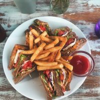 Club sandwich at I Am Vegan Babe in Canggu